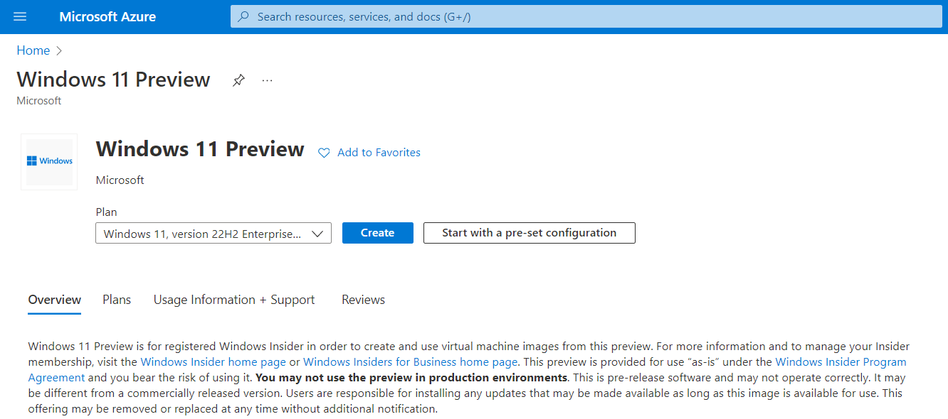 Windows 11 Preview description